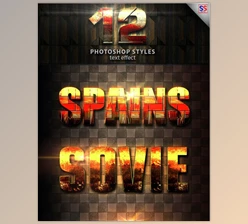 Download 12 Light Photoshop text Effect vol 18 GraphicRiver-28138244