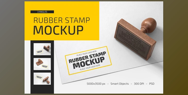 Download Rubber Stamp Mockup Set CreativeMarket-5389275