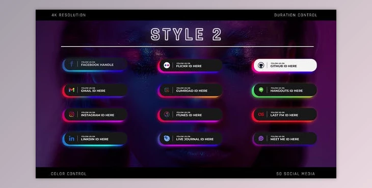 Download Gradient Social Media Lower Thirds (Videohive 29110100)