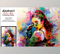 Download Abstract Colorful Art PS Action CreativeMarket-5188807