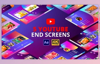 Download YouTube End <span class='badge badge-warning'>Screens</span> Vol.2 | After Effects (Videohive 29148818)