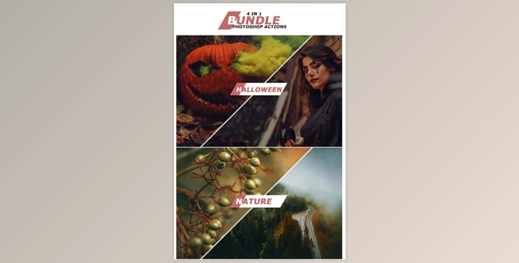 Download 4 IN 1 Photoshop Actions October Bundle 1 GraphicRiver-28998198
