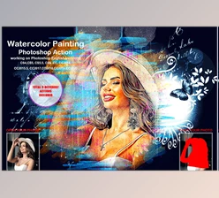 Download Watercolor Painting Photoshop Action CreativeMarket-5458160