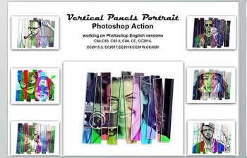Download Vertical Panels Portrait PS Action <span class='badge badge-warning'>CreativeMarket-5431017</span>