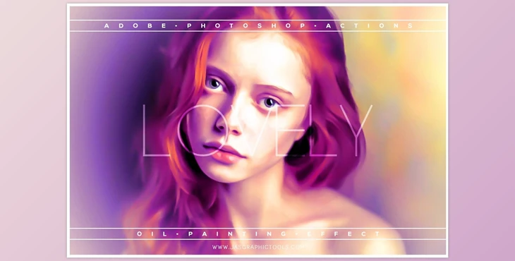 Download Lovely Oil Painting Effect Actions CreativeMarket-5430931
