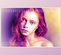 Download Lovely Oil Painting Effect Actions CreativeMarket-5430931