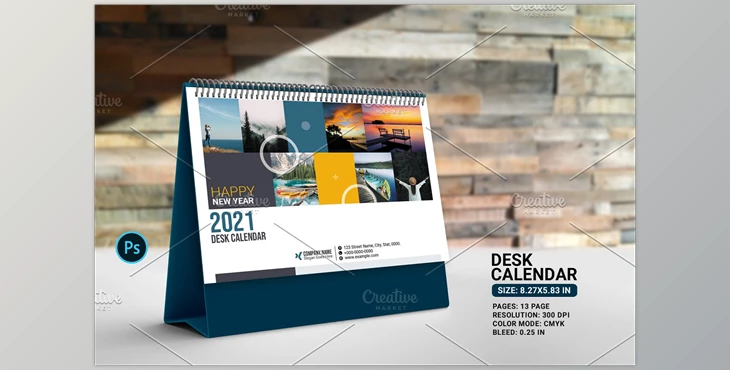 Download Desk Calendar 2021 V03 CreativeMarket-5513188 for PS