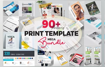 Download 90+ Print Templates <span class='badge badge-warning'>Mega</span> Bundle CreativeMarket-5193706 For PS