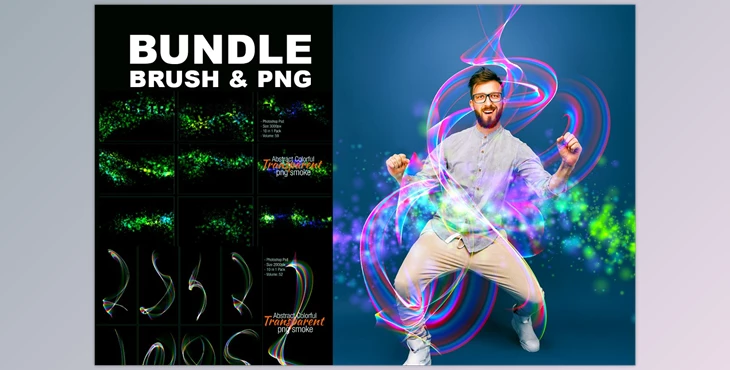 Download Bundle Brush and PNG Shape CreativeMarket-4969284 For PS
