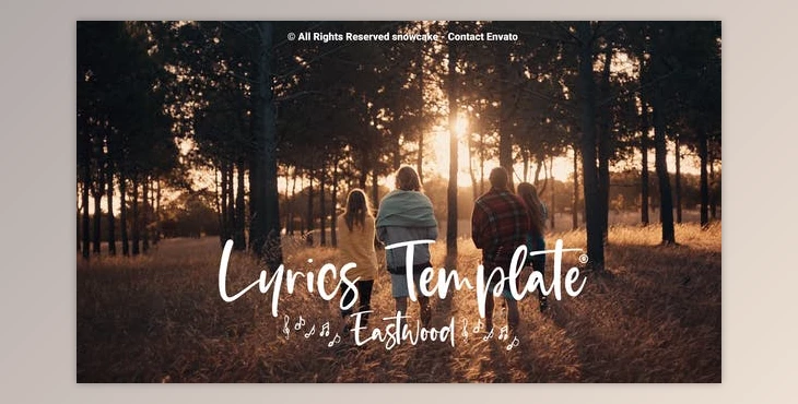 Download Lyrics Template Eastwood (Videohive  28929217)