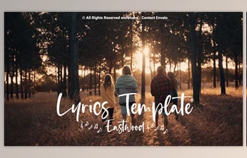 Download Lyrics Template Eastwood (Videohive  <span class='badge badge-warning'>28929217</span>)