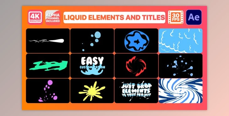 Download Liquid Elements And Titles (Videohive  29223876)
