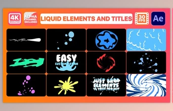Download Liquid <span class='badge badge-warning'>Elements</span> And Titles (Videohive 29223876)