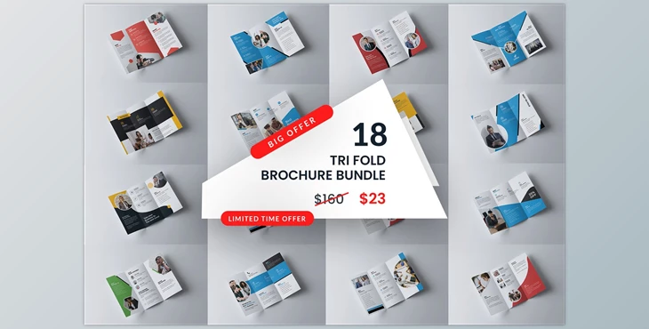 Download Corporate Trifold Brochure Bundle CreativeMarket-5490709
