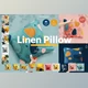 Download Linen Pillow 15x Mock ups Set CreativeMarket-5352824