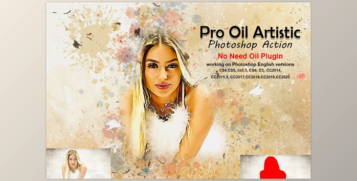 Download Pro Oil Artistic Photoshop Action CreativeMarket-5275731