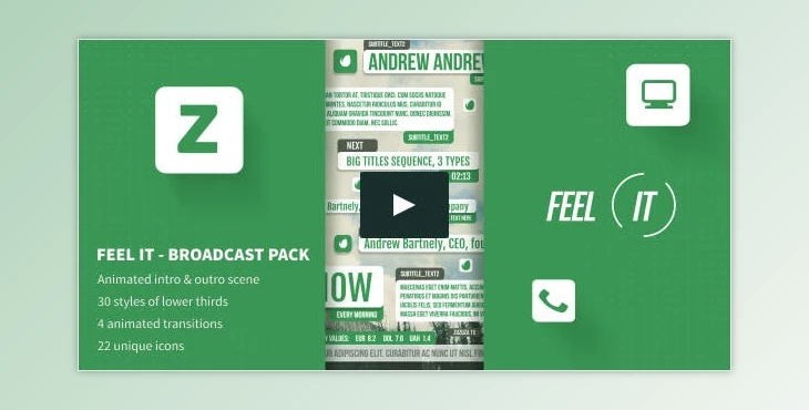 Download Feel IT - Internet Broadcast Pack (Videohive 10173013)