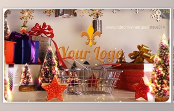 Download Christmas <span class='badge badge-warning'>Shopping</span> Logo (Videohive 18596345)