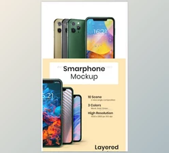 Download Smartphone Mock-ups PSD in 3 Colors – GraphicRiver 28920718
