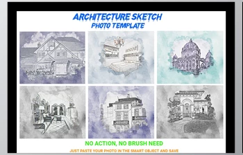 Download <span class='badge badge-warning'>Architecture</span> Sketch Photo Template CreativeMarket-4545095