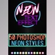 Download Neon Text Effect – 50 Photoshop Neon Styles GraphicRiver-29048388