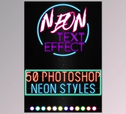 Download Neon Text Effect – 50 Photoshop Neon Styles GraphicRiver-29048388