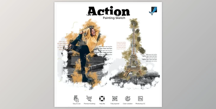 Download Painting Sketch Photoshop Action GraphicRiver-28913125