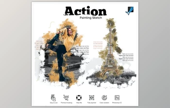 Download Painting Sketch <span class='badge badge-warning'>Photoshop</span> Action GraphicRiver-28913125