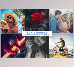 Download 6 IN 1 Photoshop Actions Bundle CreativeMarket-5188740