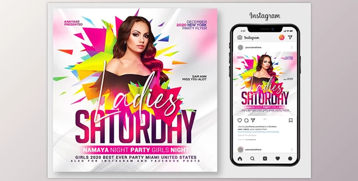 Download Ladies Night Club Flyer Template CreativeMarket-4967105