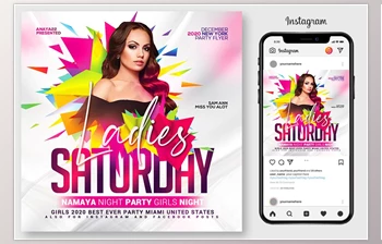 Download Ladies Night <span class='badge badge-warning'>Club</span> Flyer Template CreativeMarket-4967105