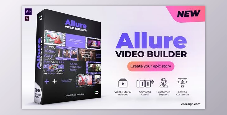 Download Allure Video Builder (Videohive 25932953) For AE