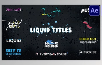 Download Liquid <span class='badge badge-warning'>Titles</span> | After Effects (<span class='badge badge-warning'>Videohive</span> 29350548) For AE