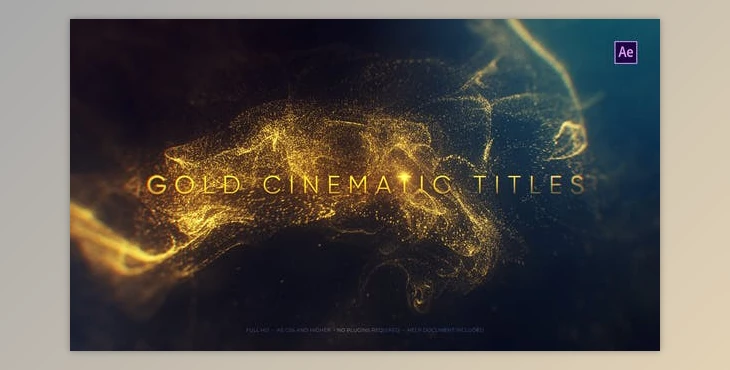 Download Gold Cinematic Titles (Videohive 22869986) For AE