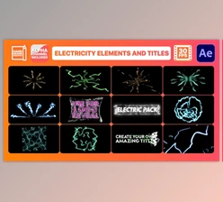 Download Electricity Elements And Titles | After Effects (Videohive 29363381)