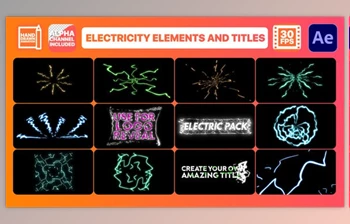 Download Electricity Elements And <span class='badge badge-warning'>Titles</span> | After Effects (<span class='badge badge-warning'>Videohive</span> 29363381)