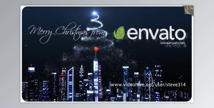 Download Christmas Over the City (Videohive 19138497) For AE