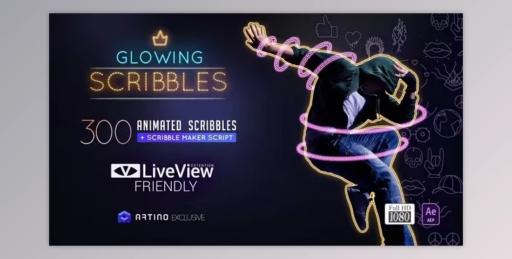 Download Glowing Scribble – Neon Fx Pack (Videohive 24262149)