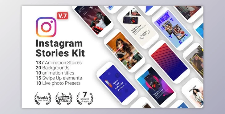 Download Instagram Stories Kit // Instagram Story Pack v7 (Videohive 22195723)