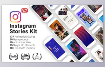 Download Instagram Stories <span class='badge badge-warning'>Kit</span> // Instagram Story Pack v7 (Videohive 22195723)
