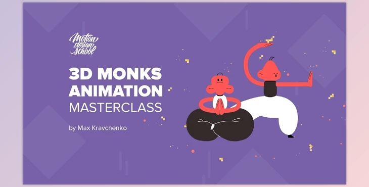 Download 3D Monks Animation from Motion Design School