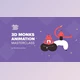Download 3D Monks Animation from Motion Design School