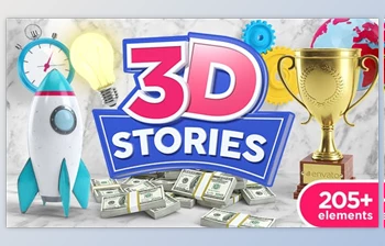 Download <span class='badge badge-warning'>3D</span> Stories Animation Toolkit V2 (Videohive 21562016)