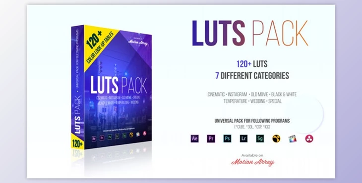 Download 120+ LUTs Pack (Color Grading)