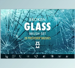 Download Broken glass Photoshop brush set CreativeMarket-5609767