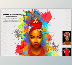Download Smart Watercolor Photoshop Action CreativeMarket-5241570