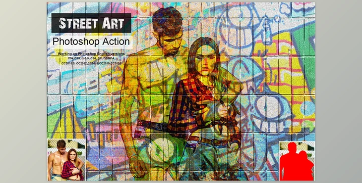 Download Street Art Photoshop Action CreativeMarket-5351422