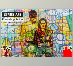 Download Street Art Photoshop Action CreativeMarket-5351422