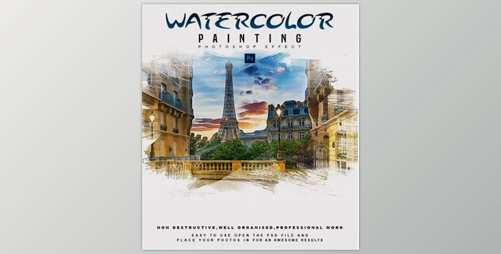 Download GraphicRiver Watercolor Painting – Photoshop Effect 28936851
