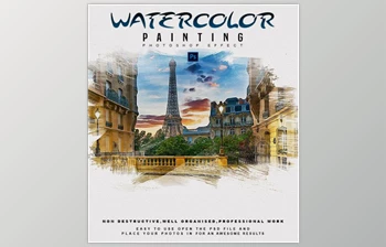 Download GraphicRiver Watercolor Painting – Photoshop <span class='badge badge-warning'>Effect</span> 28936851